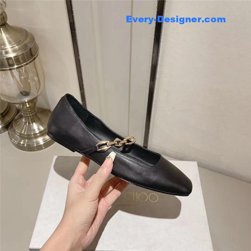 J1m*y Ch00 bow pearl ballet flats