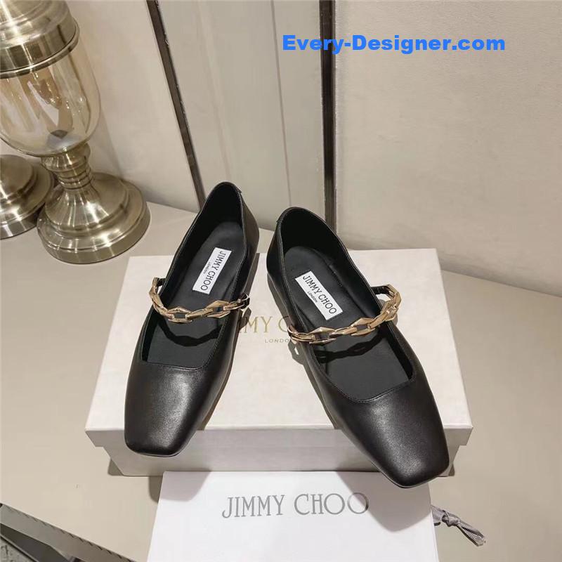 J1m*y Ch00 bow pearl ballet flats