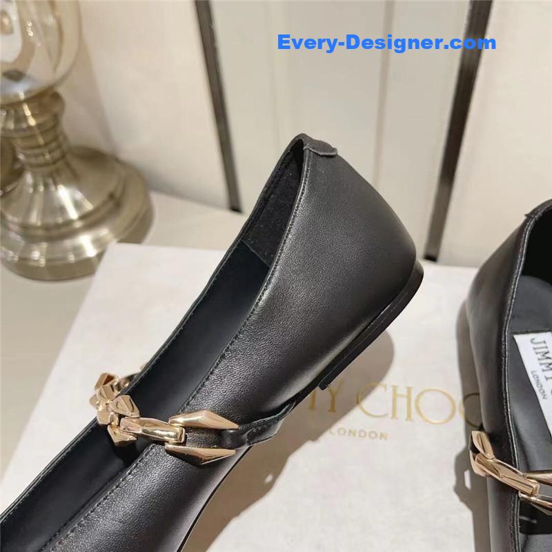 J1m*y Ch00 bow pearl ballet flats