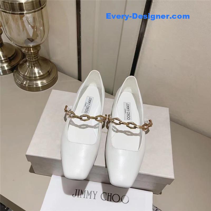 J1m*y Ch00 bow pearl ballet flats