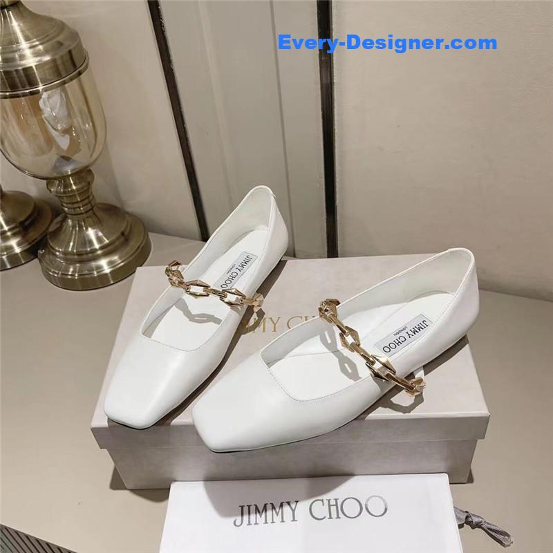 J1m*y Ch00 bow pearl ballet flats