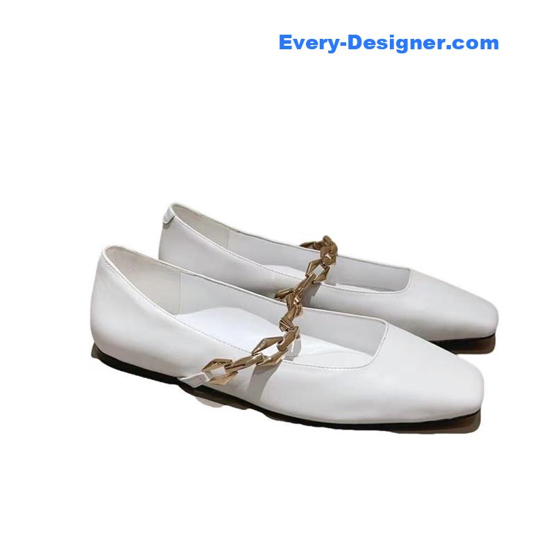 J1m*y Ch00 bow pearl ballet flats