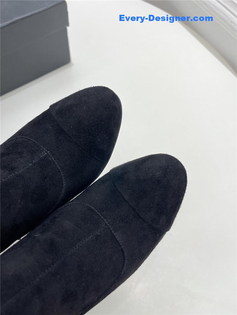 CC catwalk style pearl heel ankle boots