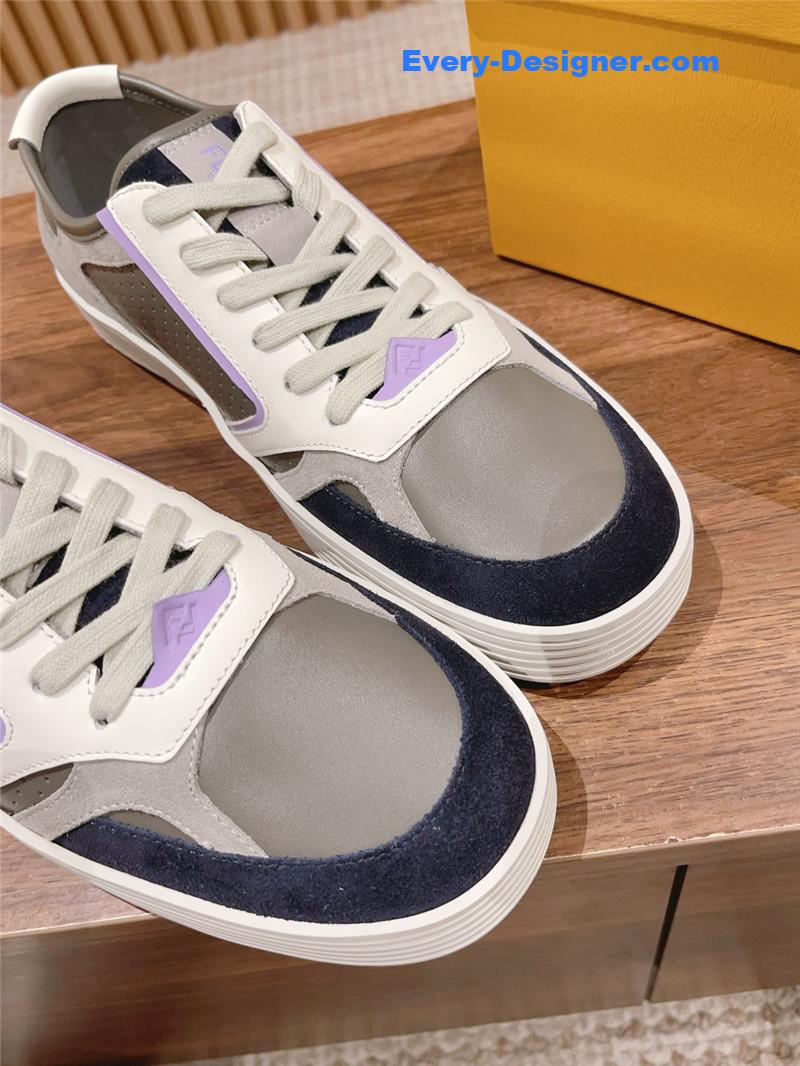 F**di color block lace up sneakers