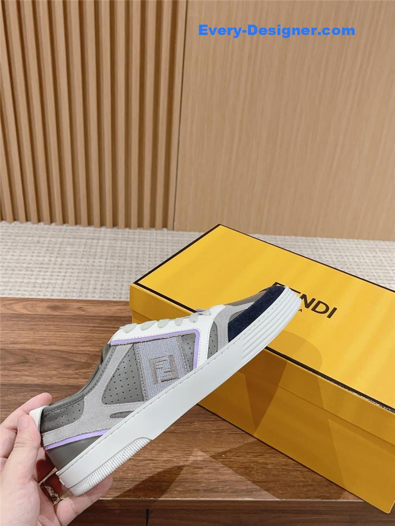 F**di color block lace up sneakers