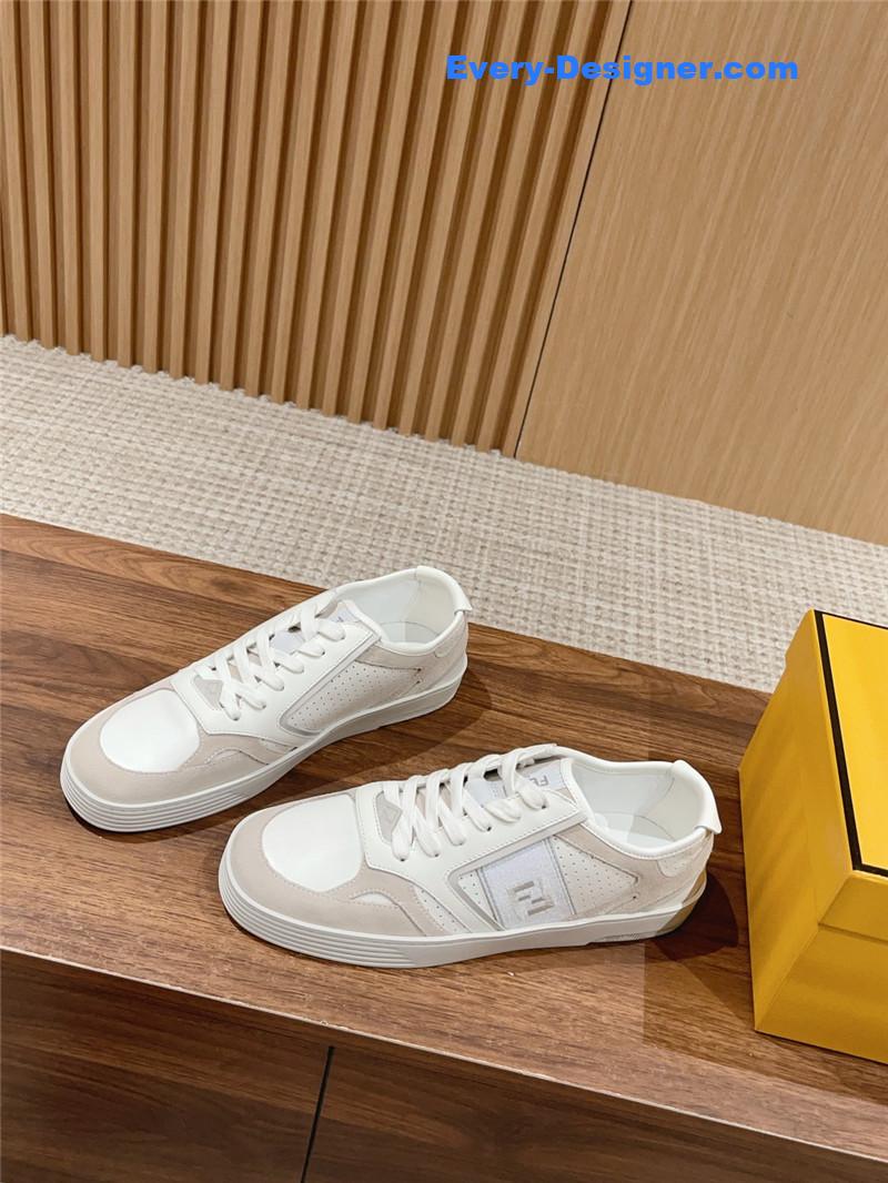 fendi color block lace up sneakers