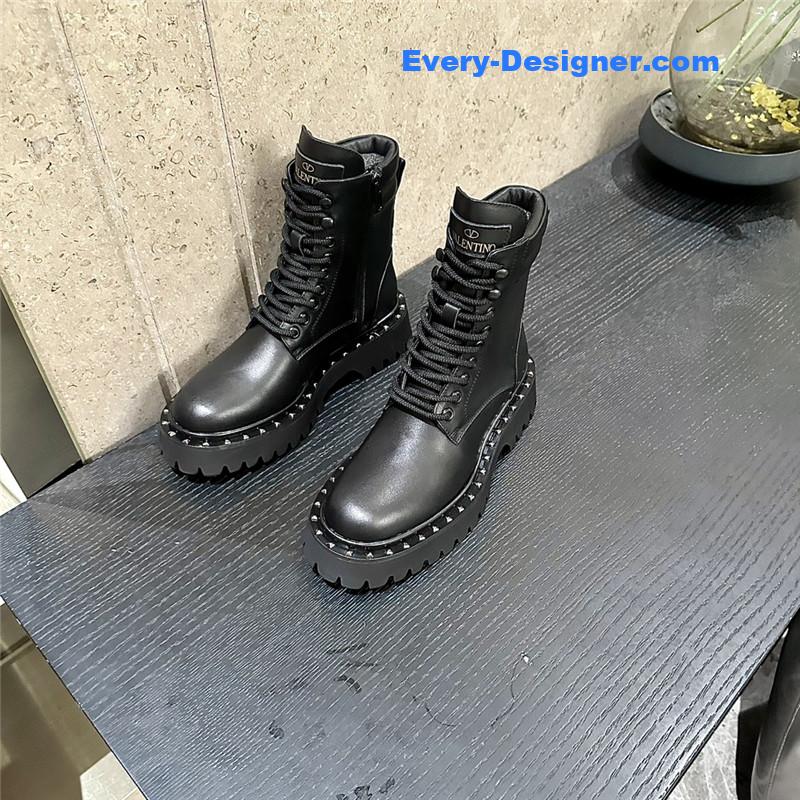 valentino rivet style martin boots
