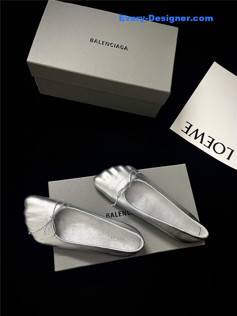 Ba1en*iaga fall/winter show toe ballerinas