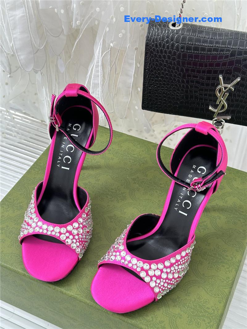 Gucci rhinestone slippers sandals