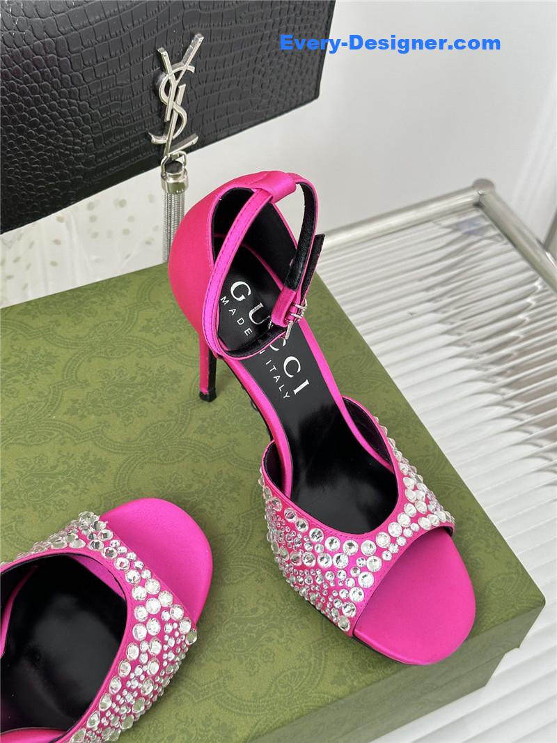 Gucci rhinestone slippers sandals