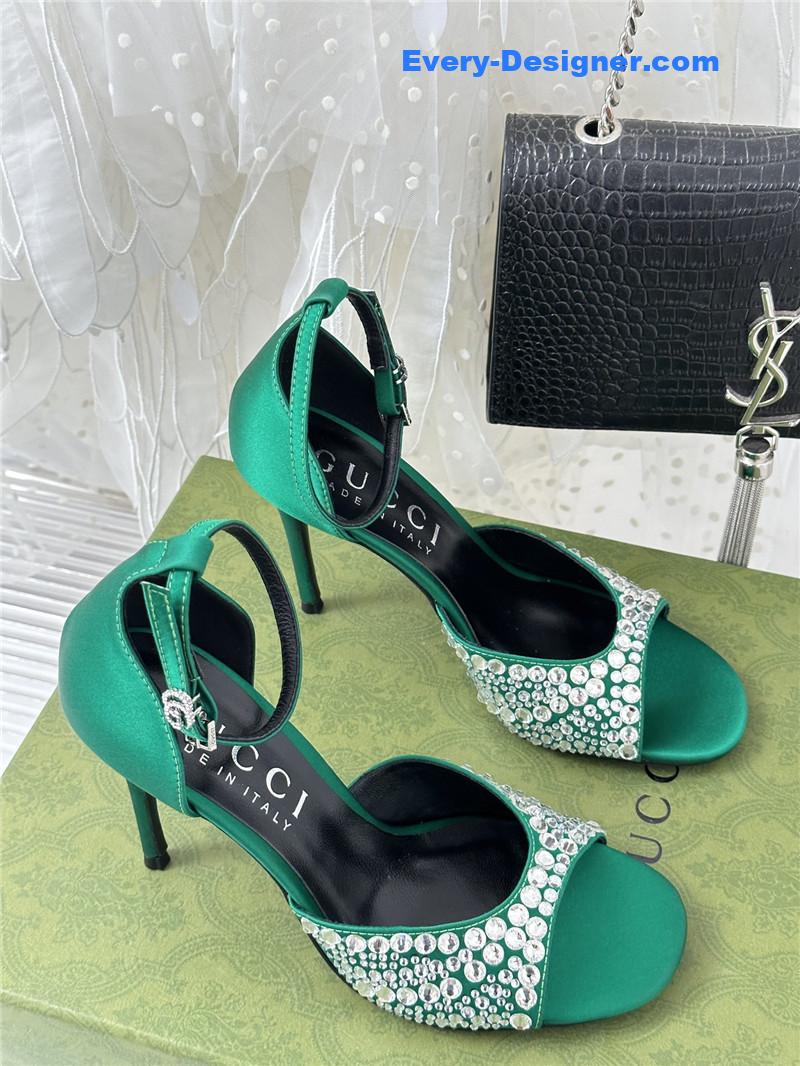 Gucci rhinestone slippers sandals