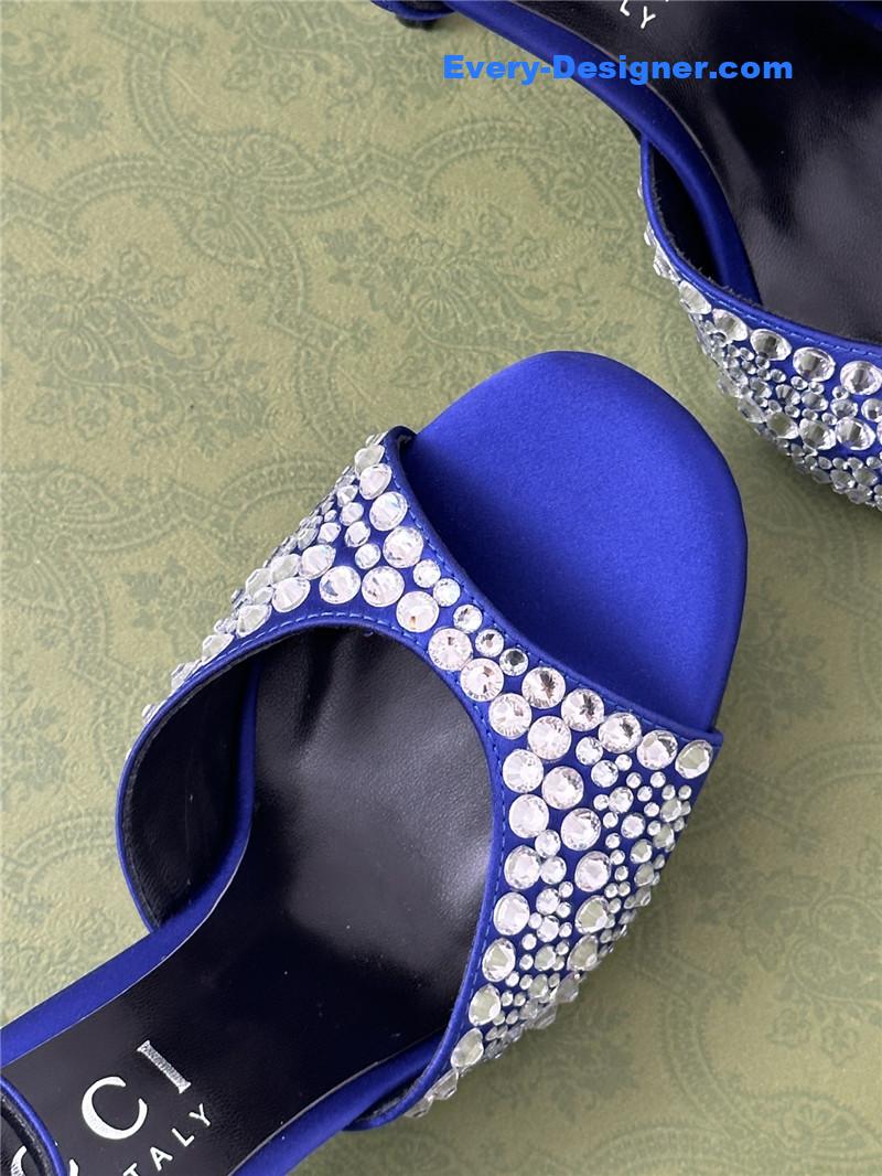 Gvc*1 rhinestone slippers sandals