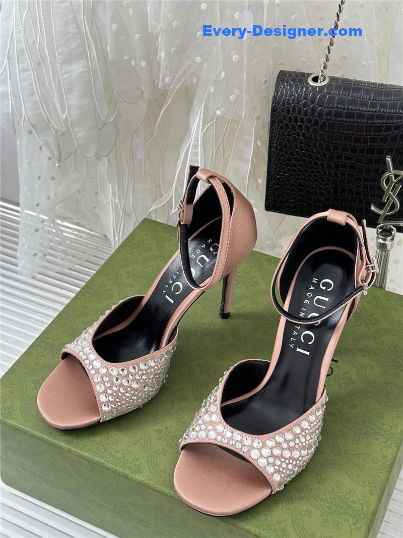 Gucci rhinestone slippers sandals