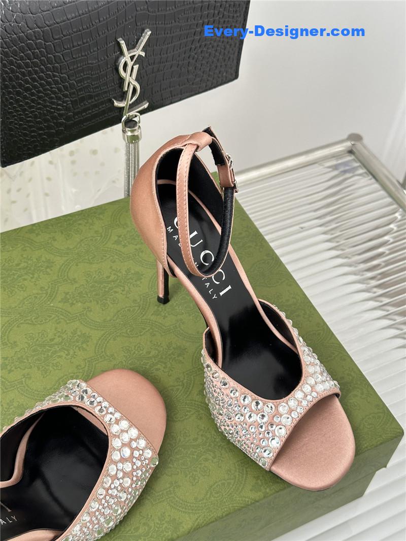 Gucci rhinestone slippers sandals