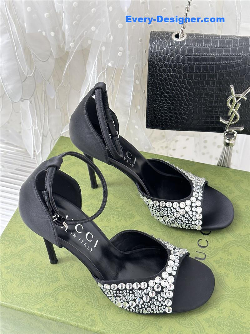 Gucci rhinestone slippers sandals