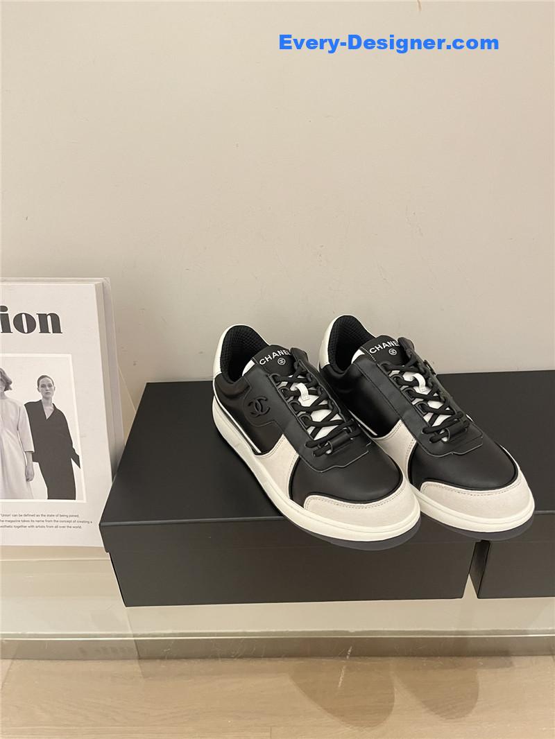 Ch**el early autumn panda color matching sneakers