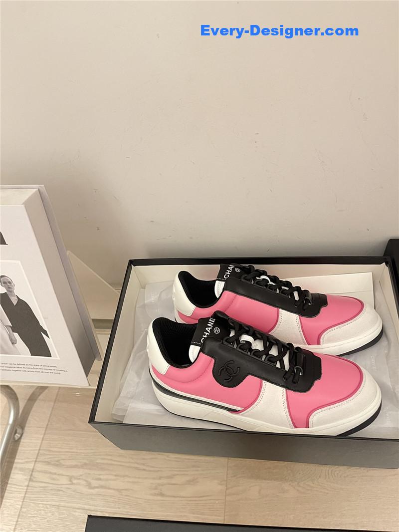 Ch**el early autumn panda color matching sneakers