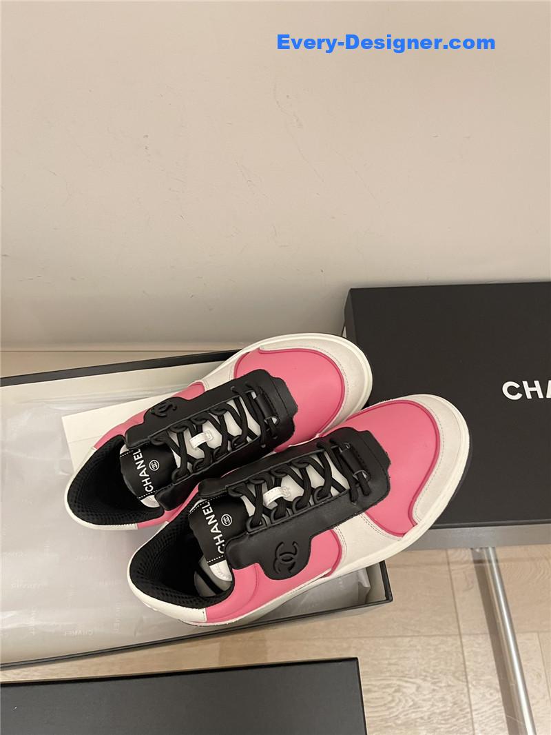 Ch**el early autumn panda color matching sneakers