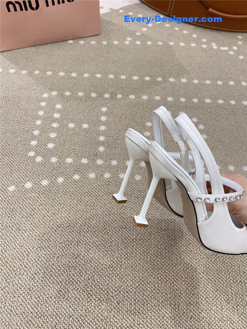 M1um1u new open heel ballet high heels