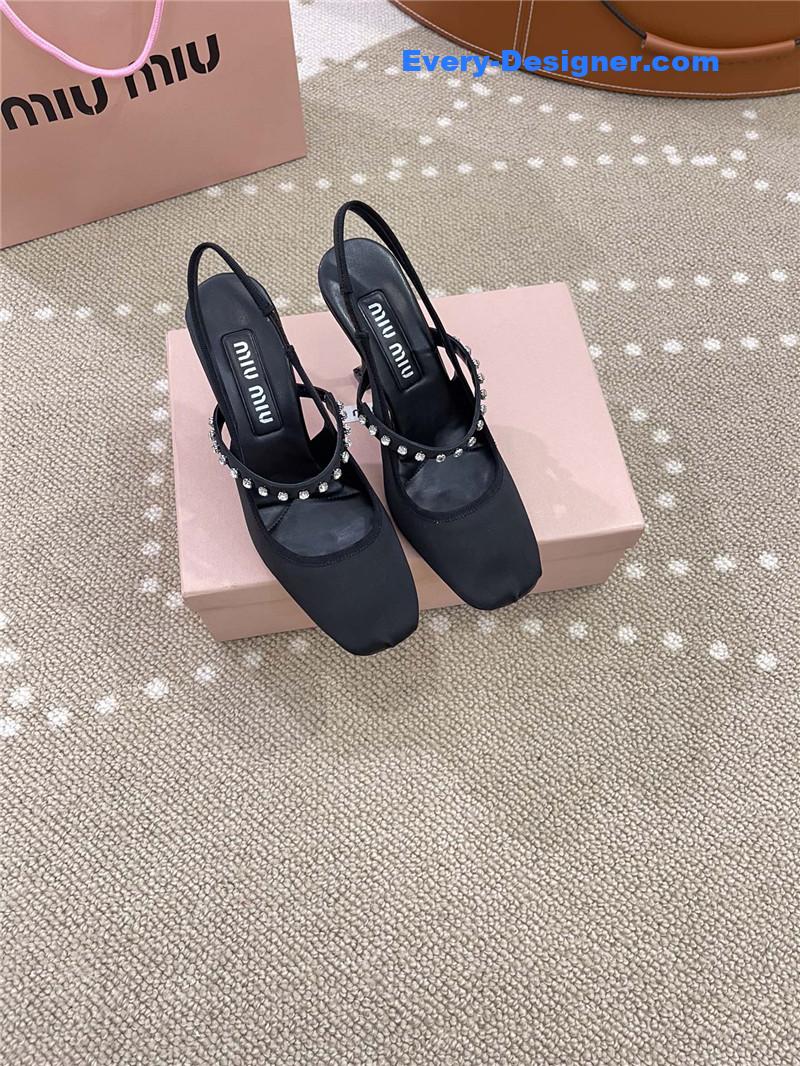 miumiu new open heel ballet high heels