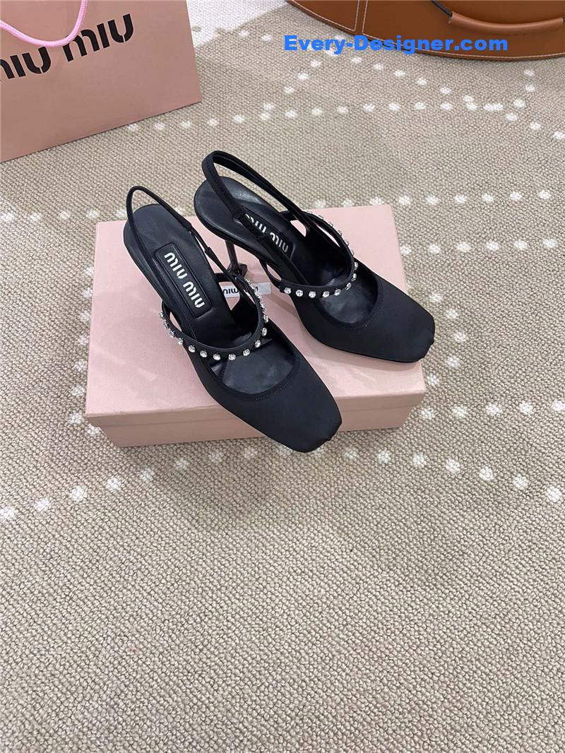 miumiu new open heel ballet high heels