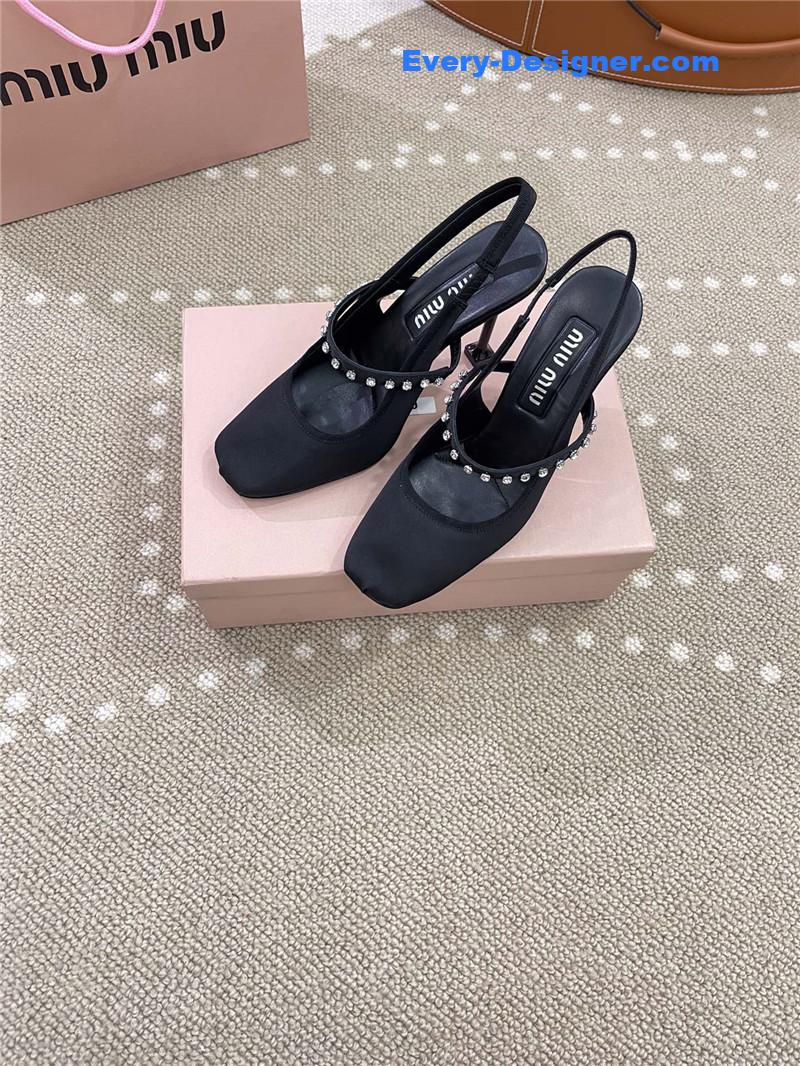 miumiu new open heel ballet high heels