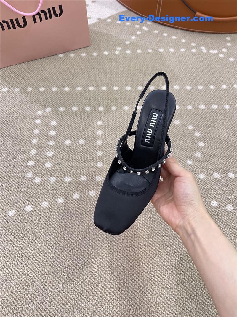 miumiu new open heel ballet high heels