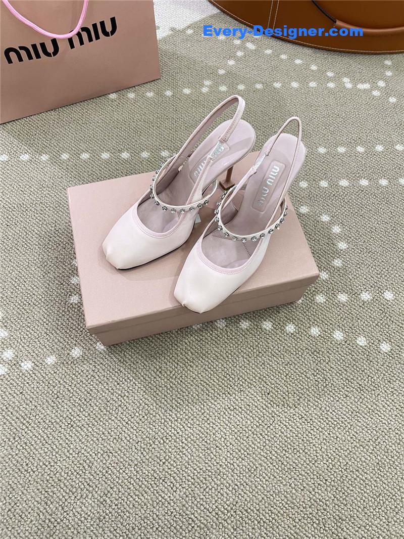 miumiu new open heel ballet high heels