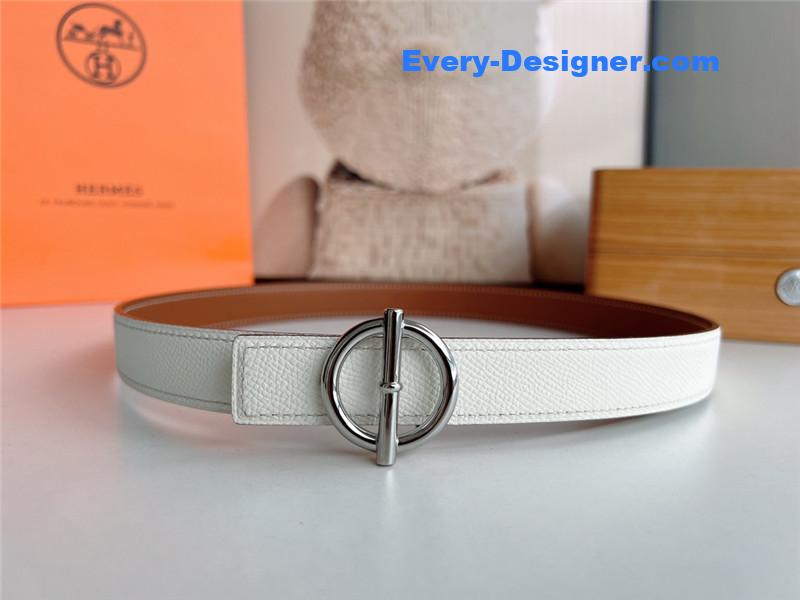 Hermes mini belt with metal buckle