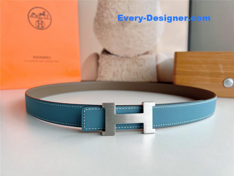 Hermes mini belt with metal buckle