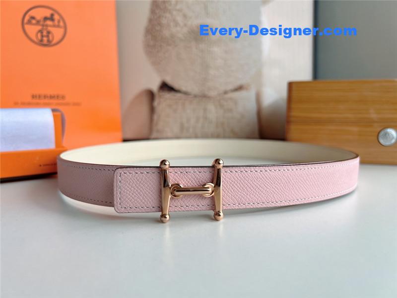 Hermes mini belt with metal buckle