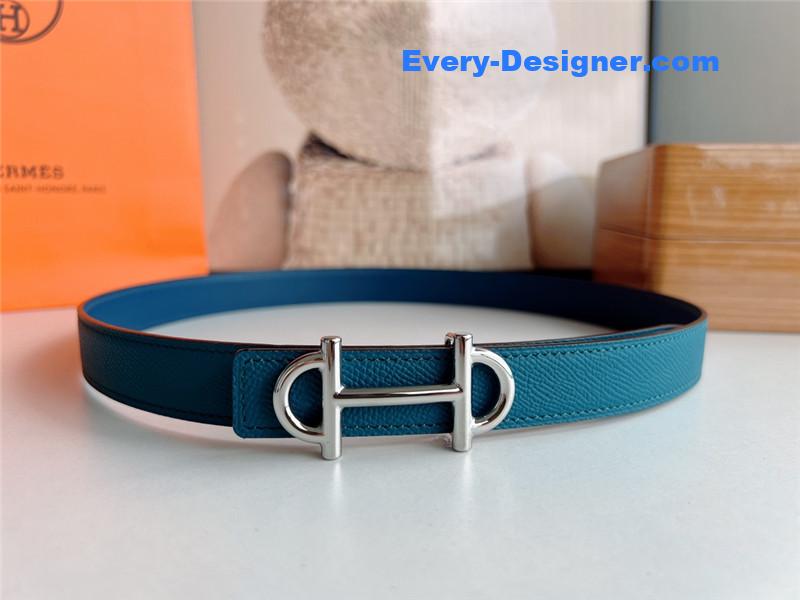 Hermes mini belt with metal buckle