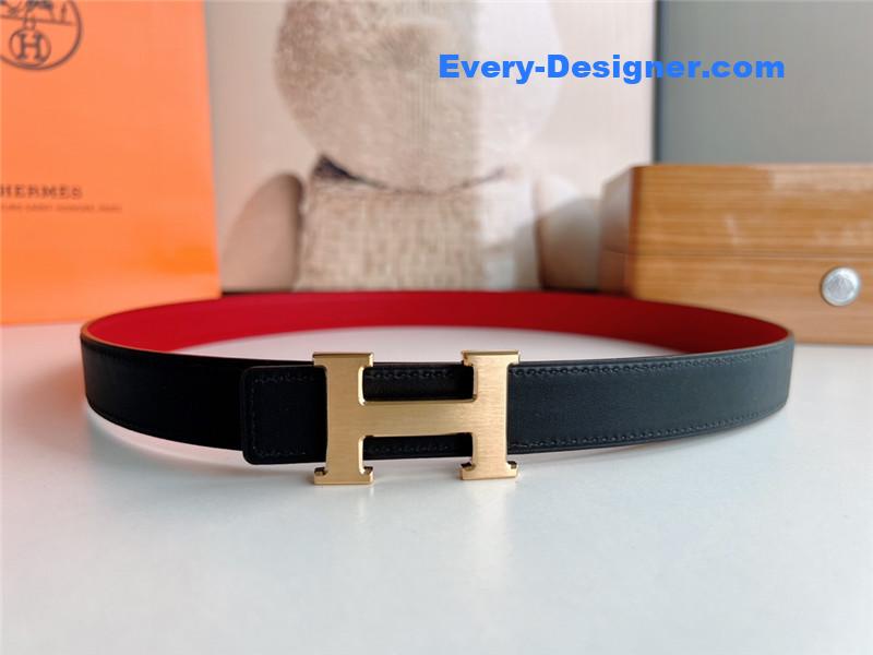 Hermes mini belt with metal buckle