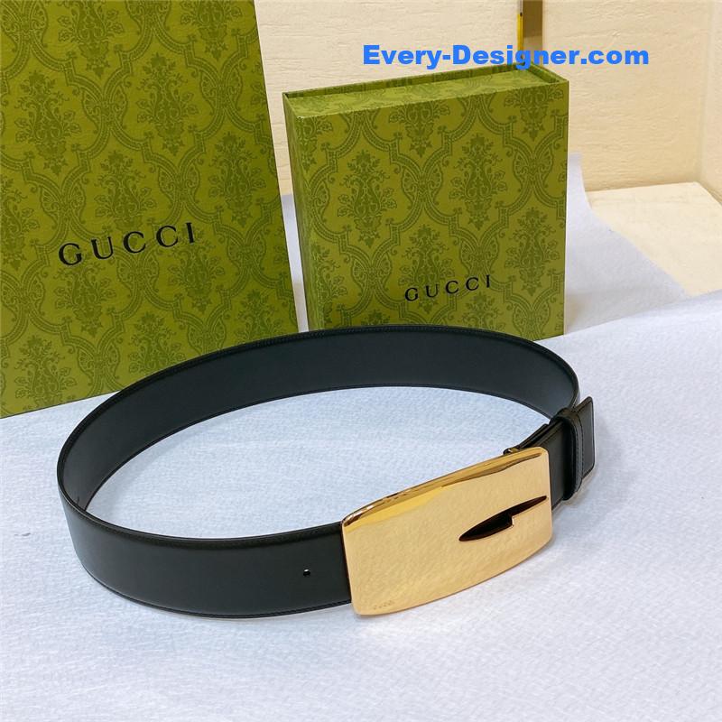 Gucci vintage letter G buckle wide belt