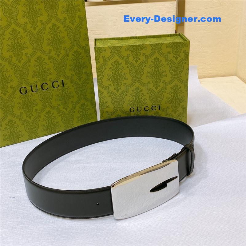 Gucci vintage letter G buckle wide belt