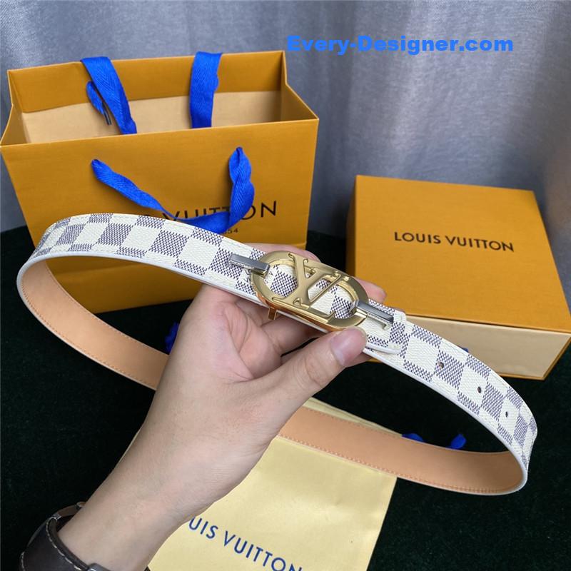 louis vuitton LV Mon organ canvas and leather belt