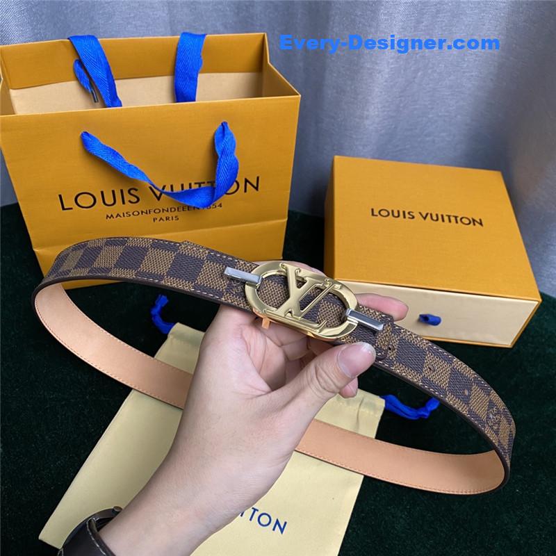 louis vuitton LV Mon organ canvas and leather belt