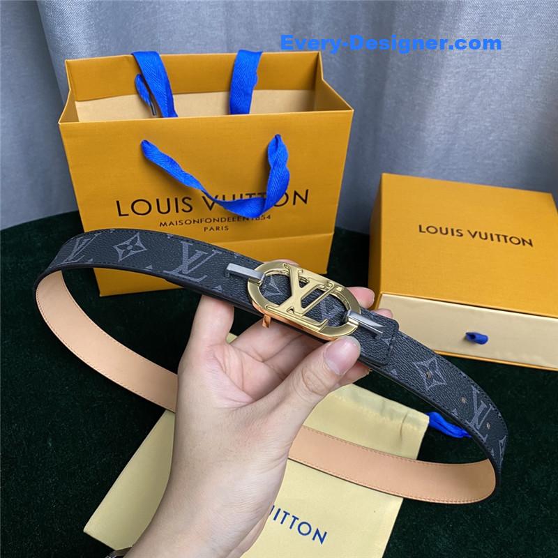 louis vuitton LV Mon organ canvas and leather belt