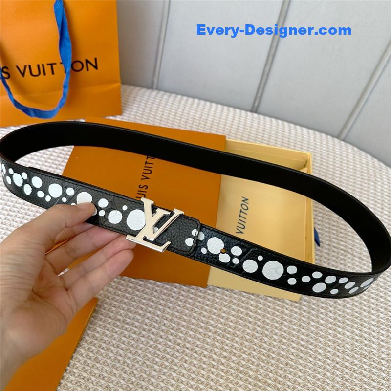 louis vuitton LV polka dot print belt