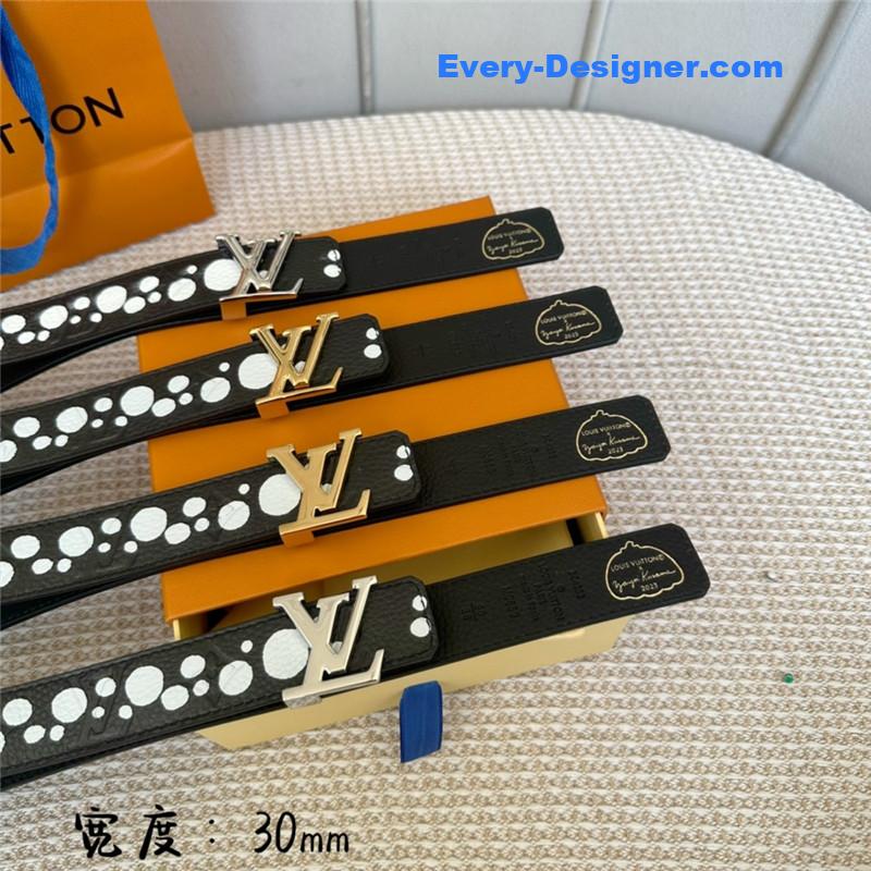 l0vis Vvtt0n lv polka dot print belt