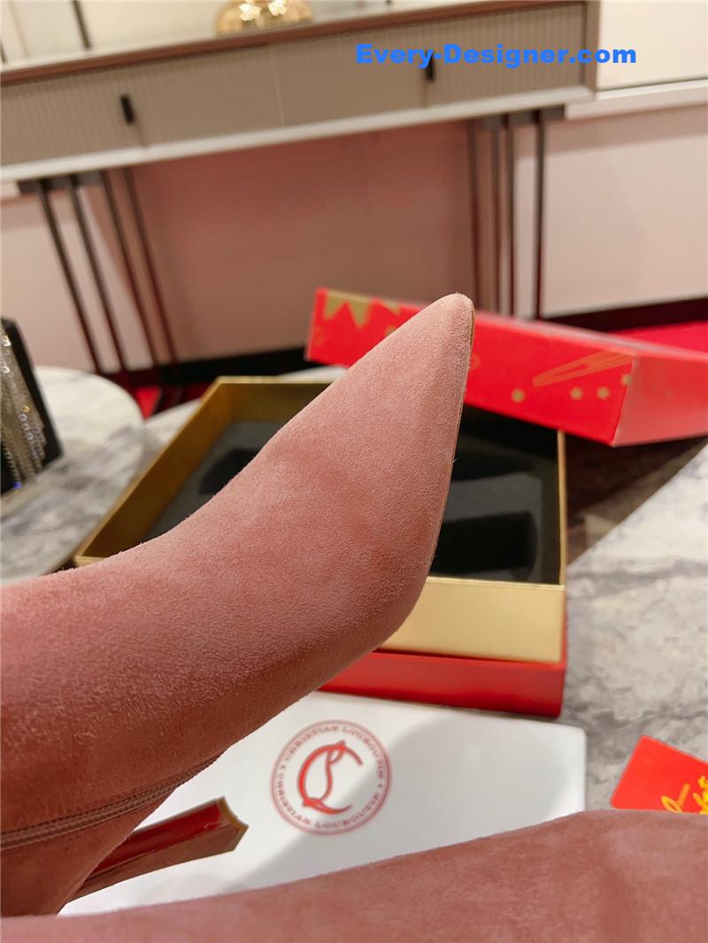 Chr1st1an louboutin banana heel boots