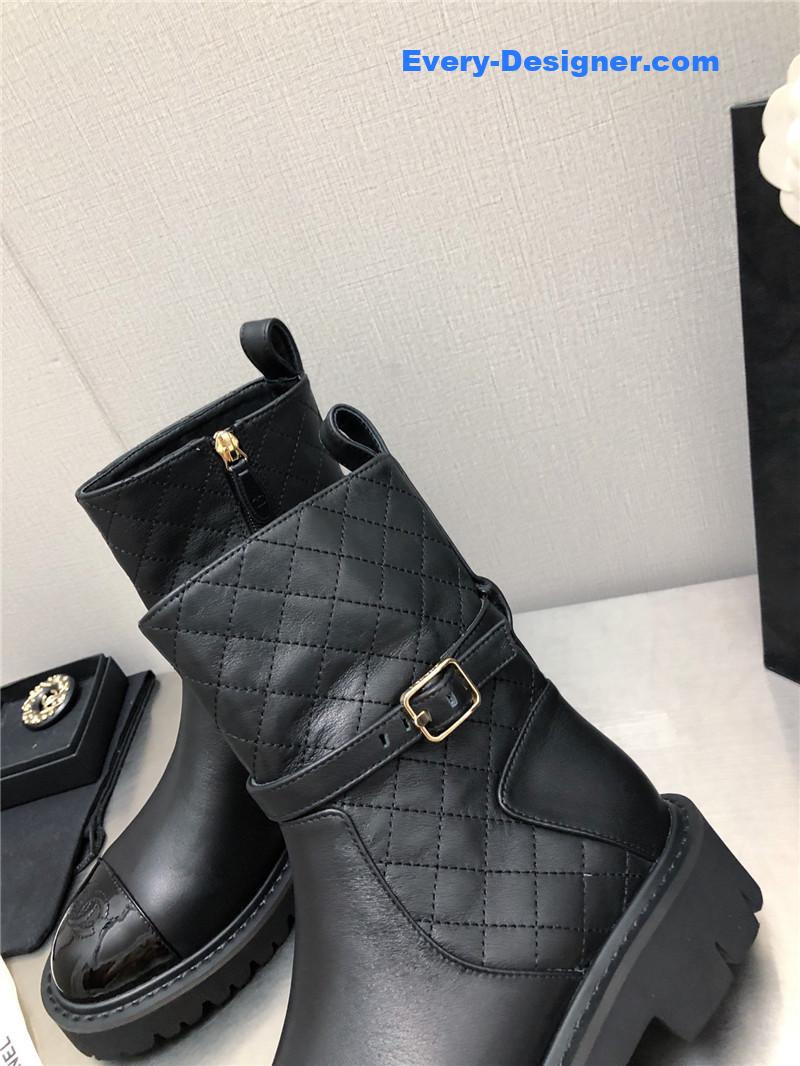 CC Double C Buckle Platform Martin Boots
