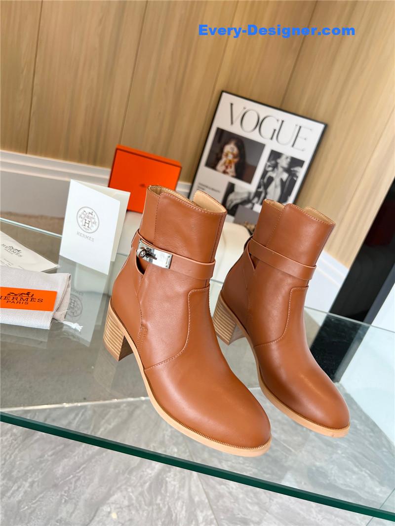 Hermes Kelly Buckle Rider Boots