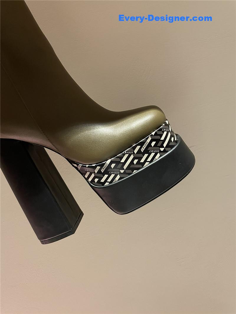 Versace autumn winter new high heel boots