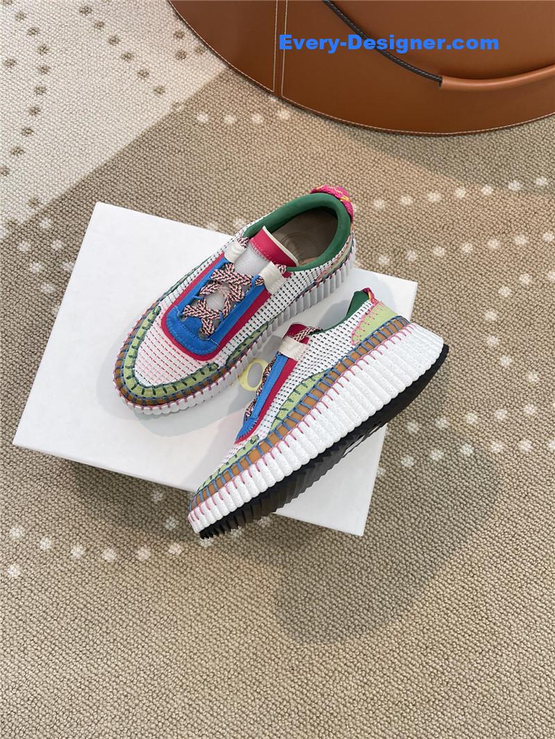Chloe new nama rainbow jelly bean sneakers