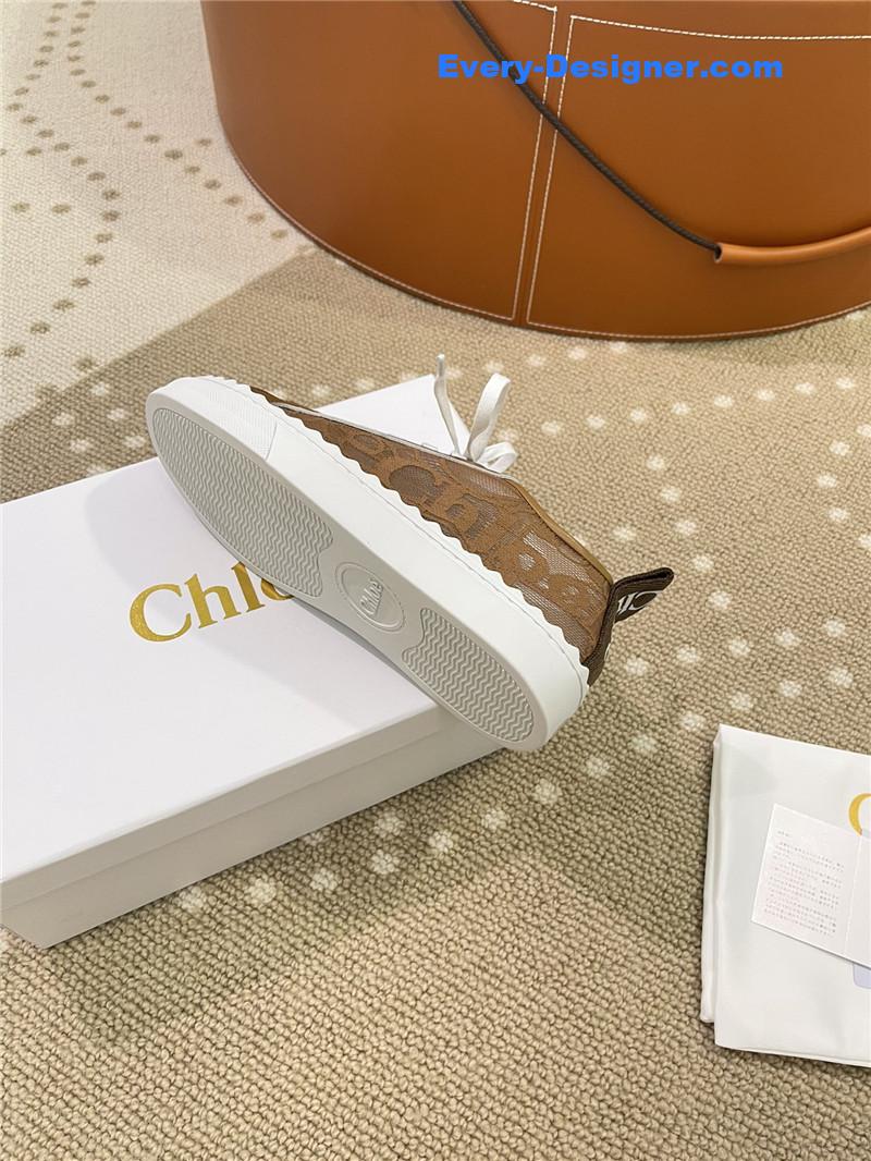 Chloe Classic Petal Sole Summer Lace Loafers