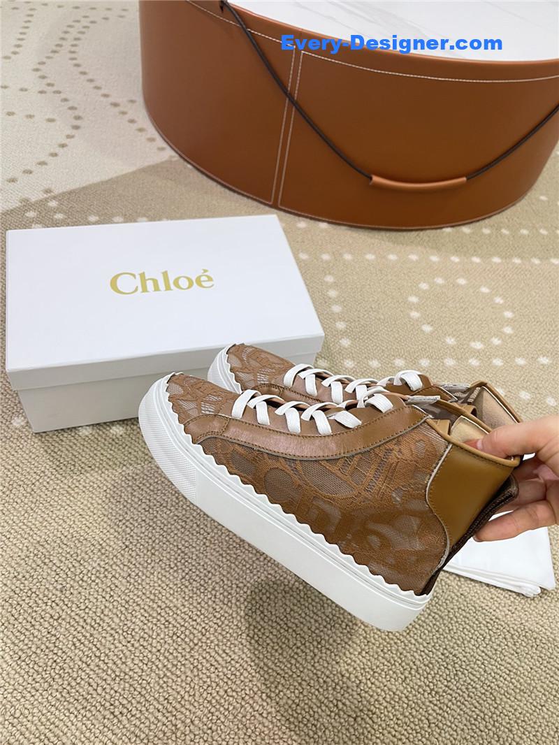 Chloe Classic Petal Sole Summer Lace Loafers