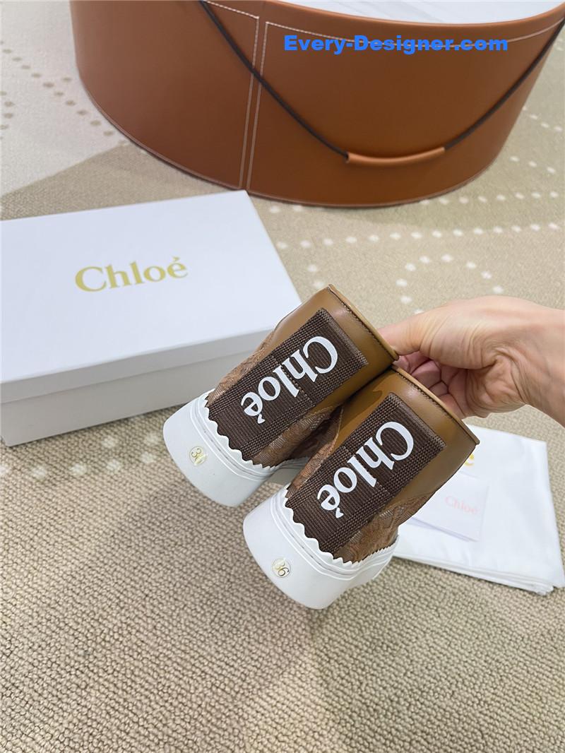 Chloe Classic Petal Sole Summer Lace Loafers