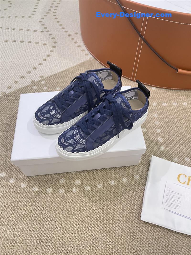 Chloe Classic Petal Sole Summer Lace Loafers