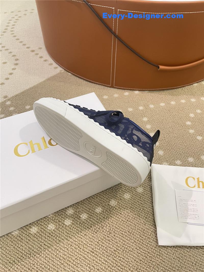 Chloe Classic Petal Sole Summer Lace Loafers